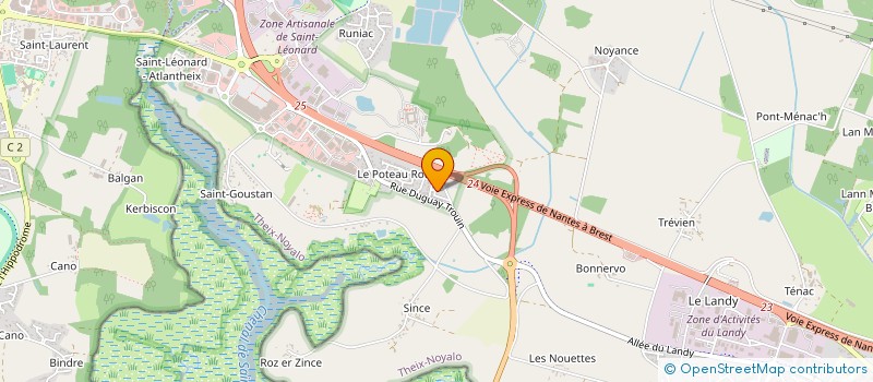 localisation de l'entreprise SEVEROM à THEIX-NOYALO