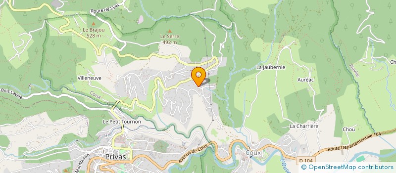 localisation de l'entreprise SEVES  COUX