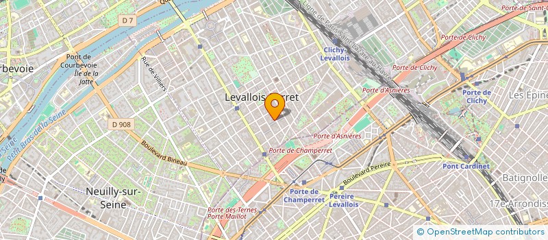 localisation de l'entreprise SEVEZEN DIFFUSION à LEVALLOIS-PERRET