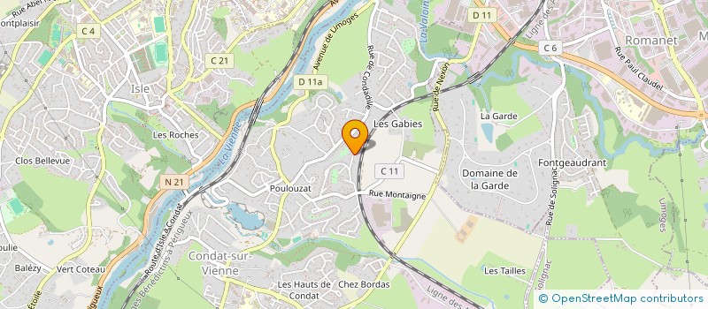 localisation de l'entreprise SEVIBA  CONDAT-SUR-VIENNE