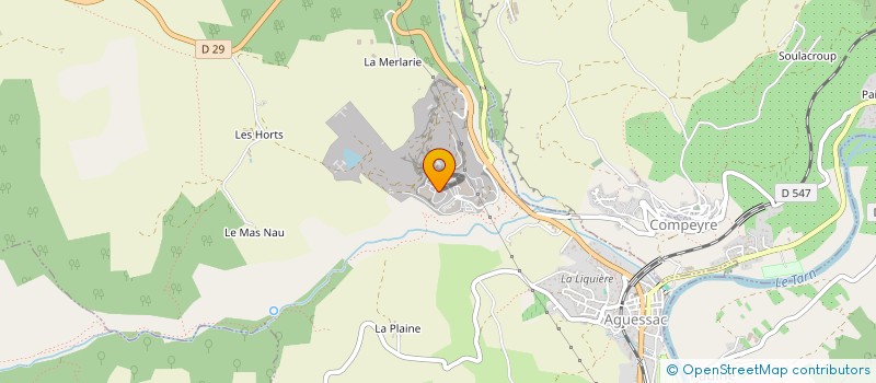 localisation de l'entreprise SEVIGNE à AGUESSAC