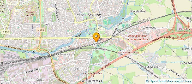 localisation de l'entreprise SEVIGNE TERTIAIRE IMMOBILIER  CESSON-SEVIGNE