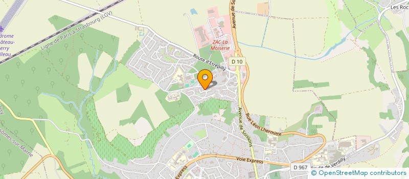 localisation de l'entreprise SEVII  CHATEAU-THIERRY