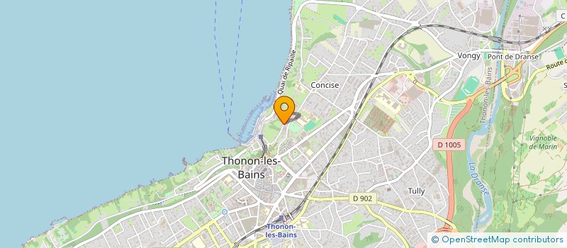 localisation de l'entreprise SEVIJA à THONON-LES-BAINS