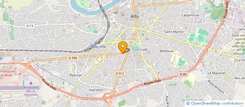 localisation de l'entreprise SEVILLANO PAUTHE à ALBI