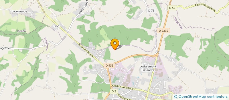 localisation de l'entreprise SEVILLE  HAGETMAU