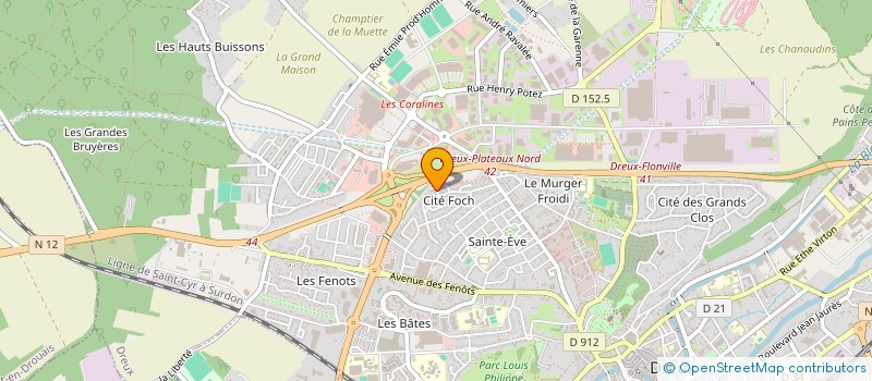 localisation de l'entreprise SEVIM à DREUX
