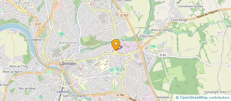 localisation de l'entreprise SEVIMA  LANNION