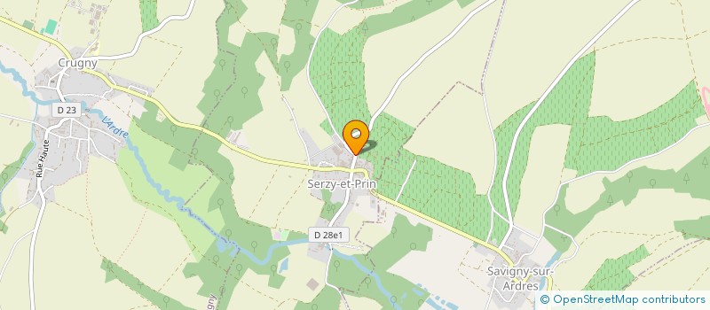 localisation de l'entreprise SEVIMAC  SERZY-ET-PRIN