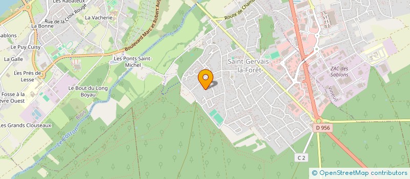 localisation de l'entreprise SEVIN 2  SAINT-GERVAIS-LA-FORET