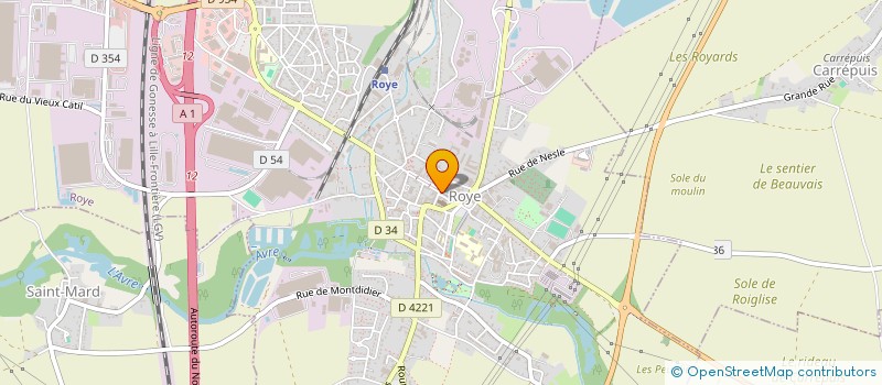 localisation de l'entreprise SEVIN à ROYE