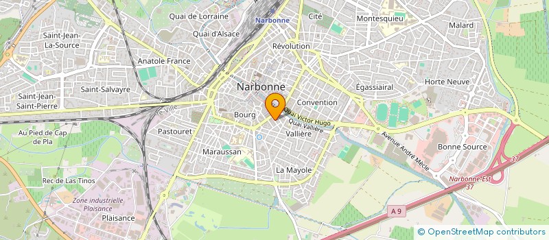 localisation de l'entreprise SEVIN-BARA  NARBONNE