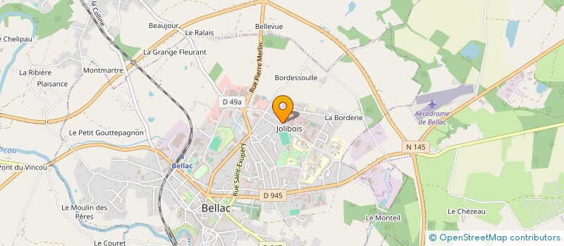 localisation de l'entreprise SEVLAUPAS à BELLAC