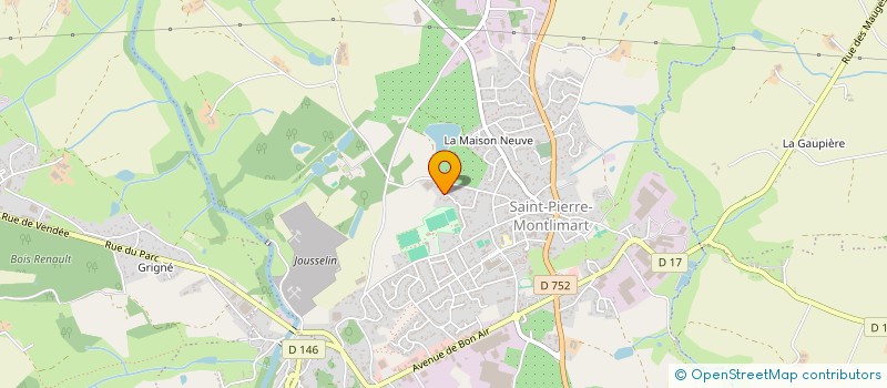 localisation de l'entreprise SEVOGA à MONTREVAULT-SUR-EVRE