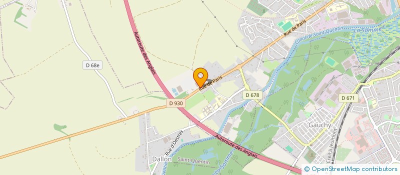 localisation de l'entreprise SEVP 2 A à SAINT-QUENTIN