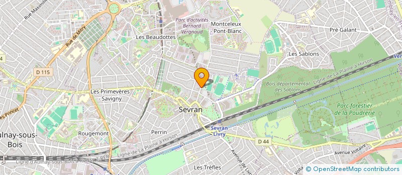 localisation de l'entreprise SEVRAN FOOTBALL CLUB à SEVRAN