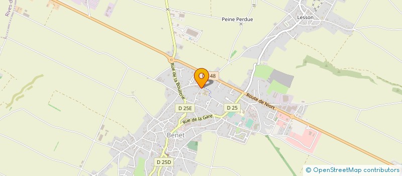 localisation de l'entreprise SEVRE AGENCEMENT AND CO à BENET