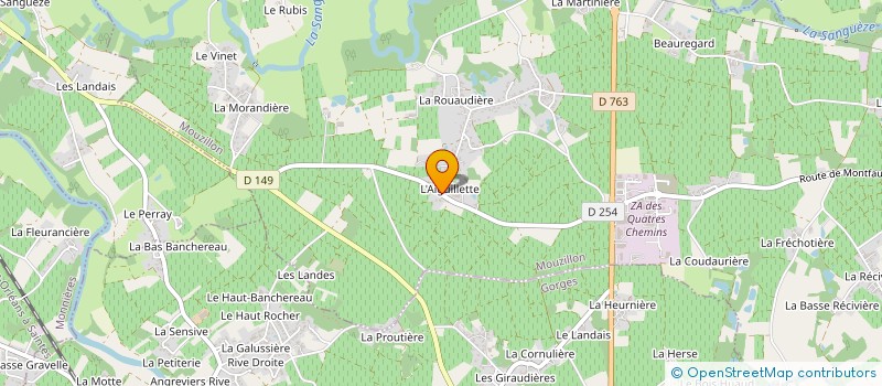 localisation de l'entreprise SEVRE ET VINS à MOUZILLON