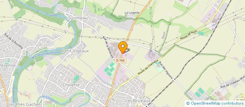 localisation de l'entreprise SEVRE-LOIRE  NIORT