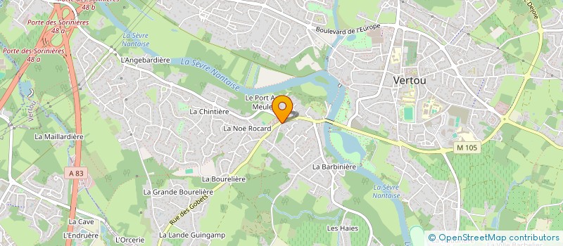 localisation de l'entreprise SEVRE PROPRE 2015  VERTOU