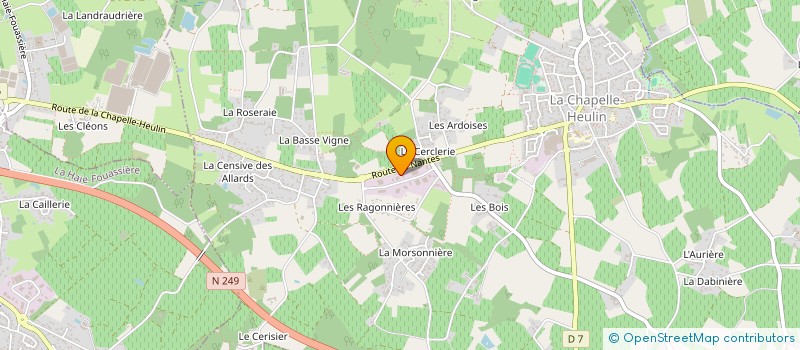 localisation de l'entreprise SEVRE TAXIS à LA CHAPELLE-HEULIN