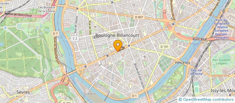 localisation de l'entreprise SEVRES à BOULOGNE-BILLANCOURT