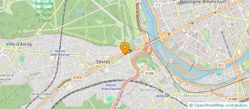 localisation de l'entreprise SEVRES AGENCEMENT ET AMENAGEMENT INTERIEUR à SEVRES