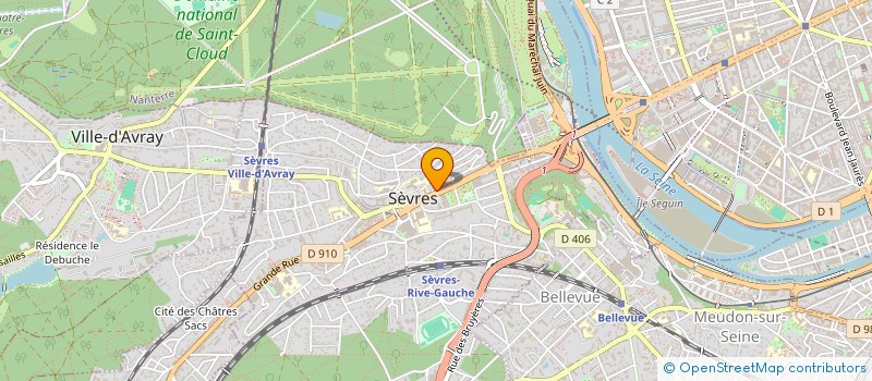 localisation de l'entreprise SEVRES-COMMERCES à SEVRES