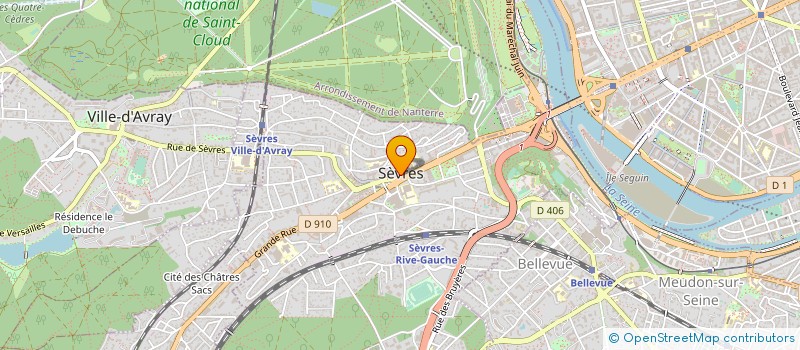 localisation de l'entreprise SEVRES ESPACE LOISIRS à SEVRES
