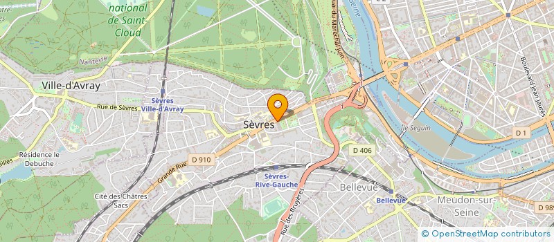 localisation de l'entreprise SEVRES ESPACE LOISIRS à SEVRES