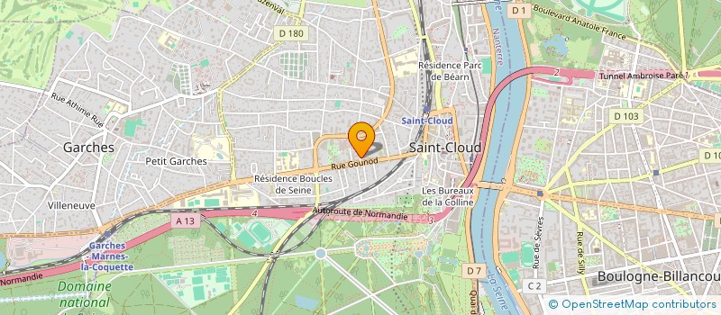 localisation de l'entreprise SEVRES GARE à SAINT-CLOUD