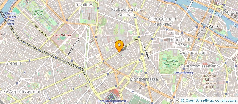 localisation de l'entreprise SEVRES GESTION à PARIS