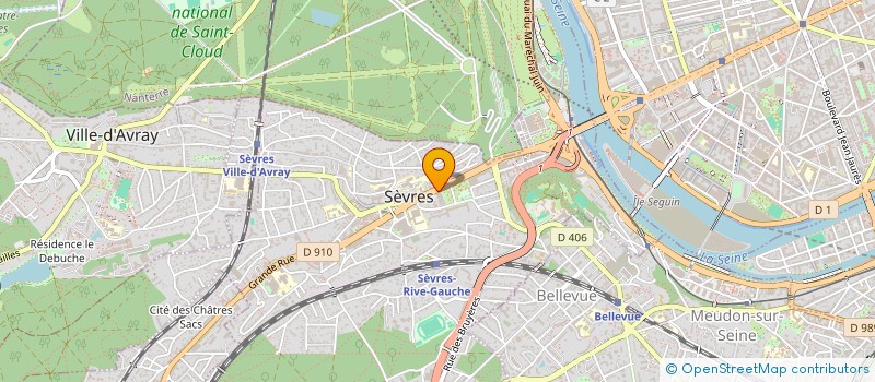localisation de l'entreprise SEVRES INVEST  SEVRES