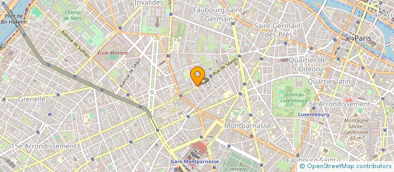 localisation de l'entreprise SEVRES LAENNEC  PARIS