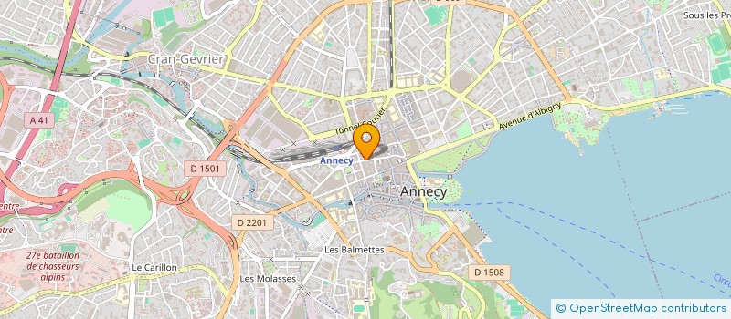 localisation de l'entreprise SEVRIER RIVE GAUCHE  ANNECY