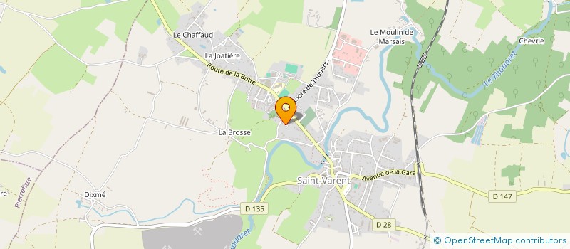 localisation de l'entreprise SEVRO à SAINT-VARENT