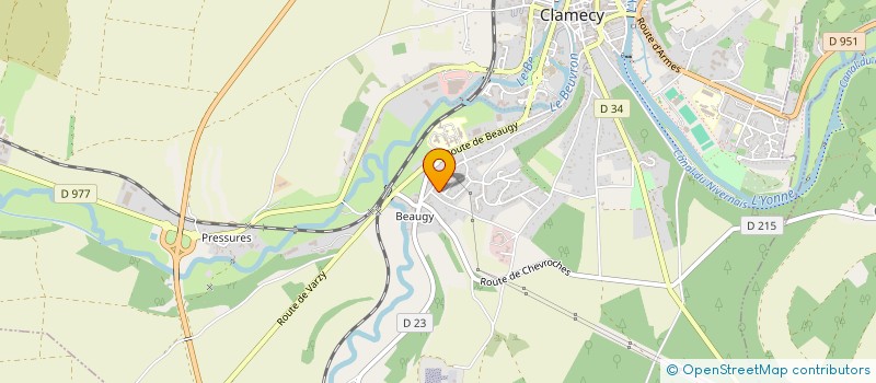 localisation de l'entreprise SEWELS PRODUCTION à CLAMECY