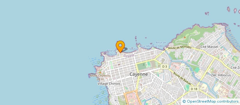 localisation de l'entreprise SEWGOBIND PADOVANI  CAYENNE