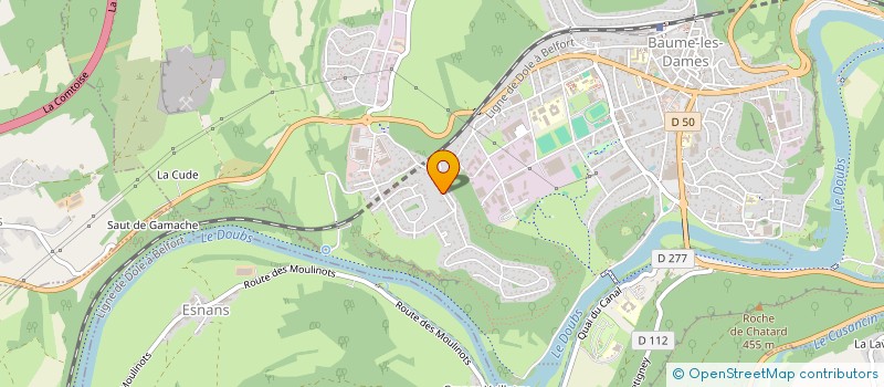 localisation de l'entreprise SEWOO FAIVRE  BAUME-LES-DAMES