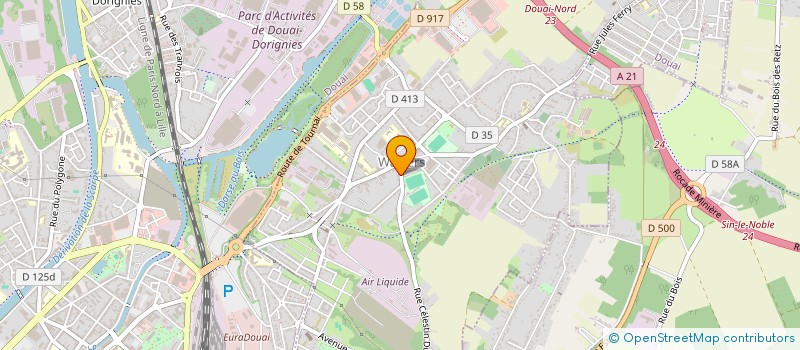 localisation de l'entreprise SEWROLISSE  WAZIERS