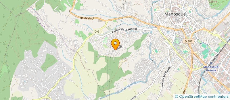 localisation de l'entreprise SEXTANT à MANOSQUE