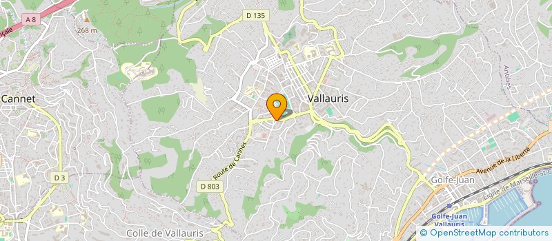 localisation de l'entreprise SEXTANT à VALLAURIS