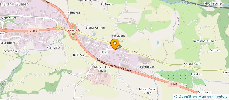 localisation de l'entreprise SEXTANT CENTRALE à SAINT-EVARZEC