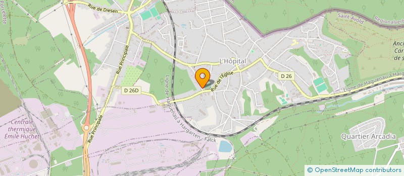 localisation de l'entreprise SEY' CARS 57  L'HOPITAL