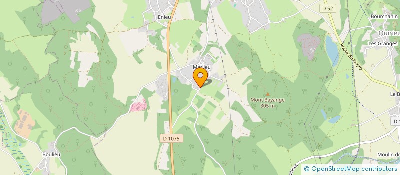 localisation de l'entreprise SEYA  BOUVESSE-QUIRIEU