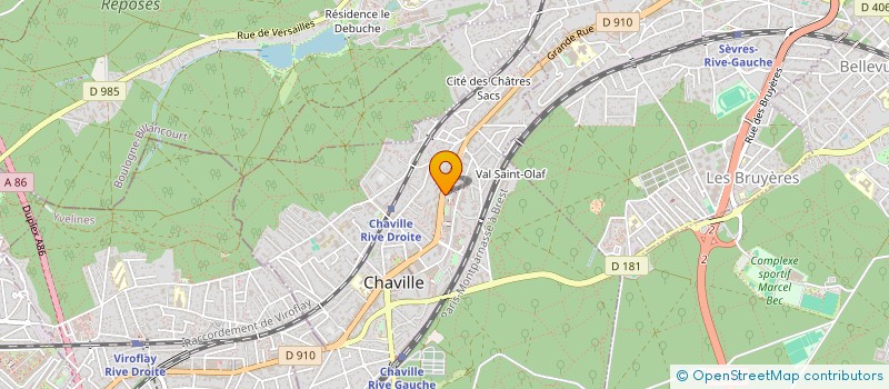 localisation de l'entreprise SEYA INFORMATIQUE à CHAVILLE