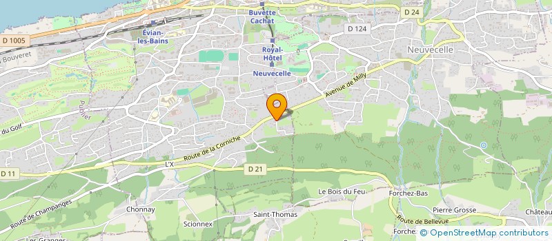 localisation de l'entreprise SEYDOUX IMMO  EVIAN-LES-BAINS