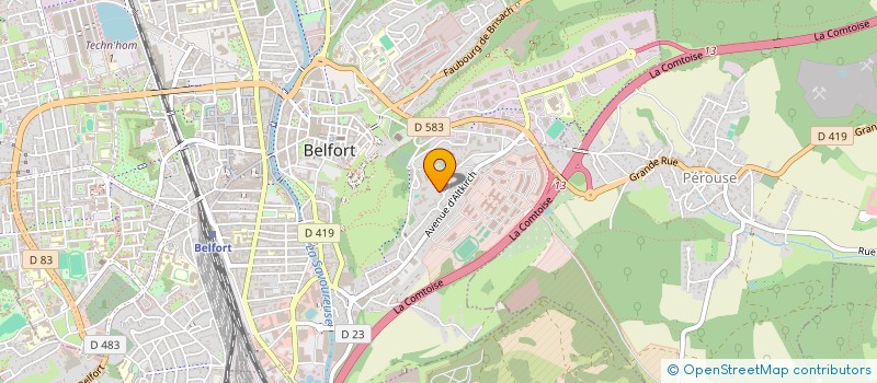 localisation de l'entreprise SEYHAN BAT  BELFORT
