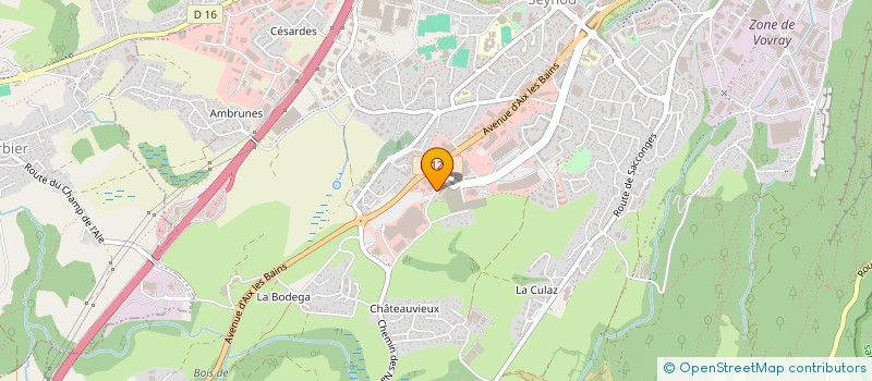 localisation de l'entreprise SEYNOD DISTRIBUTION à ANNECY
