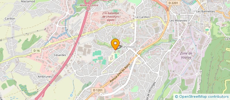 localisation de l'entreprise SEYNOD TENNIS TABLE à ANNECY